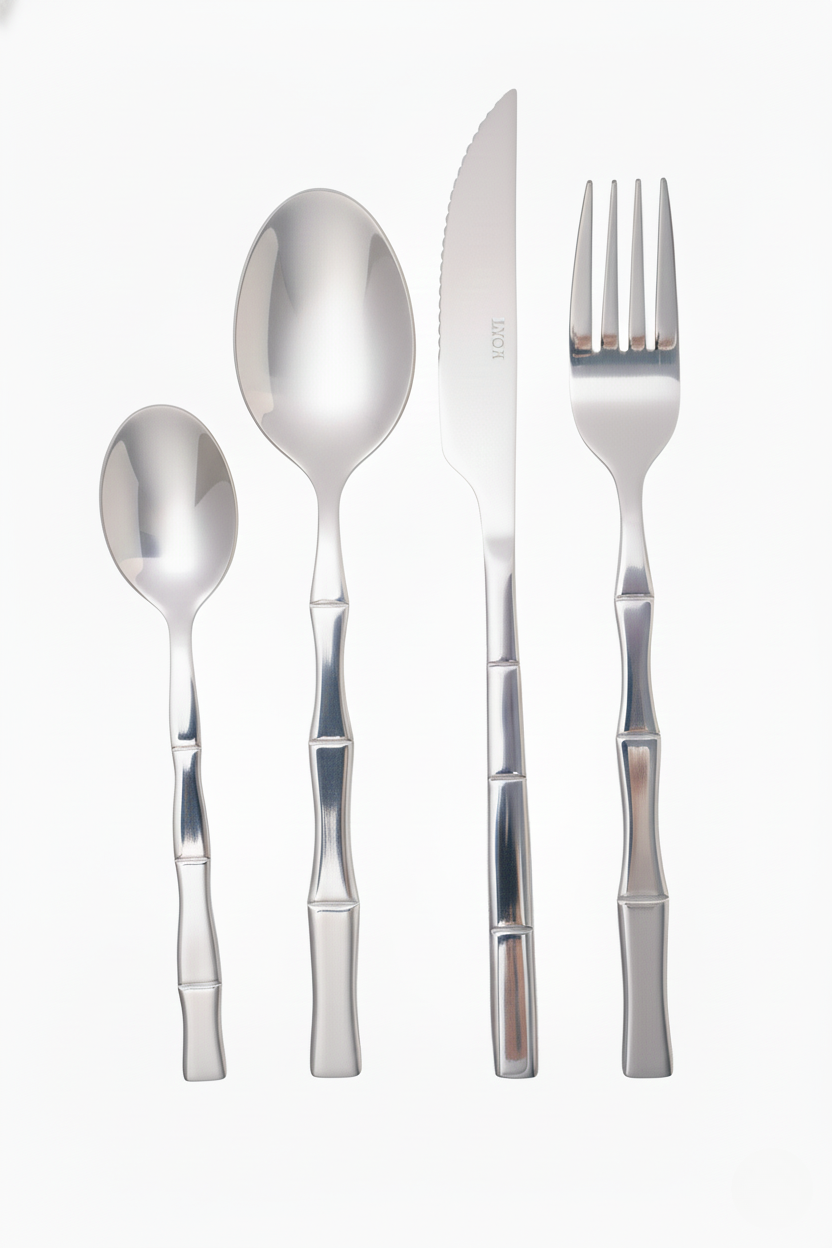 Faqueiro 16 peças Aço Inox Bambu Elegant, Lyor