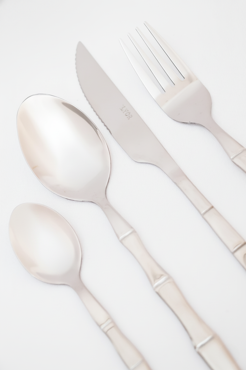 Faqueiro 16 peças Aço Inox Bambu Elegant, Lyor