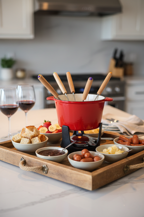 Aparelho de Fondue Ferro Fundido 10 peças, Francalanza