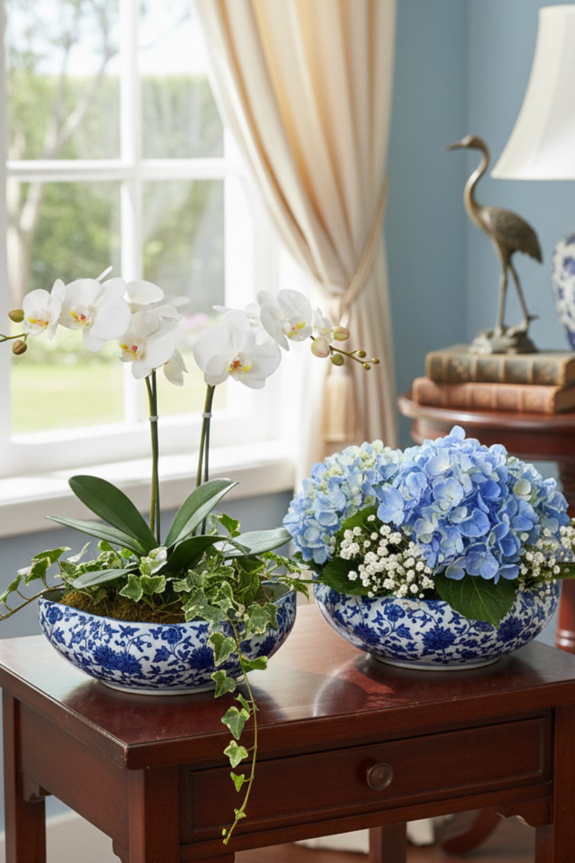 Dupla de Cachepot Linha Portuguesa