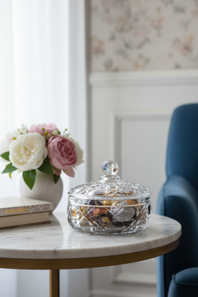 Potiche de Vidro Treliça Wolff