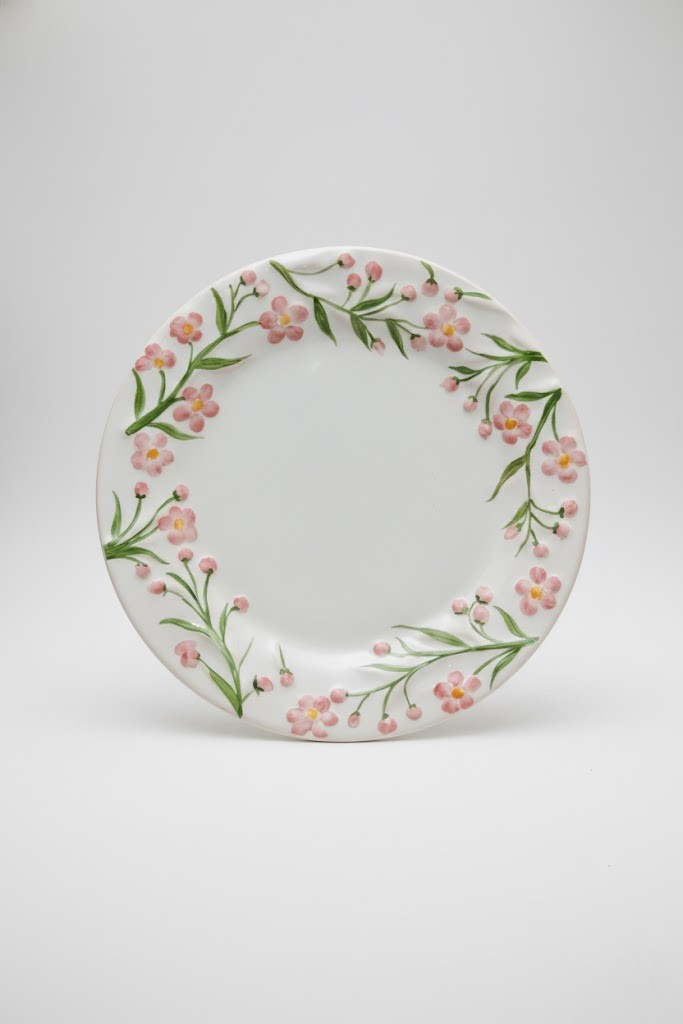 Prato Sobremesa Paris Relevo Rosa, Luiz Salvador