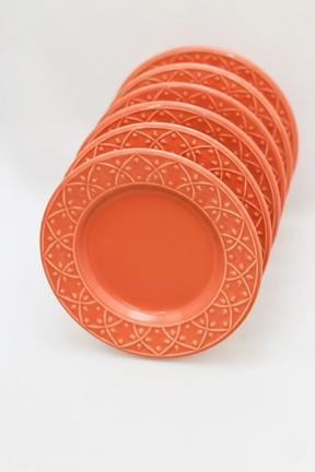 Jogo 6 Pratos de Sobremesa Damasco, Oxford