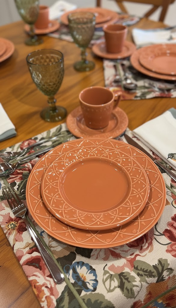 Jogo 6 Pratos de Sobremesa Damasco, Oxford