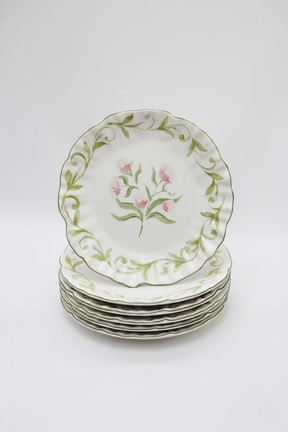 Jogo 6 Pratos de Sobremesa Dolce Fiore, Maison Blanche