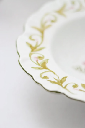 Jogo 6 Pratos Fundos Dolce Fiore, Maison Blanche