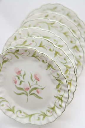 Jogo 6 Pratos de Sobremesa Dolce Fiore, Maison Blanche