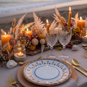 Jogo 6 Pratos Rasos Sardine Maison Blanche