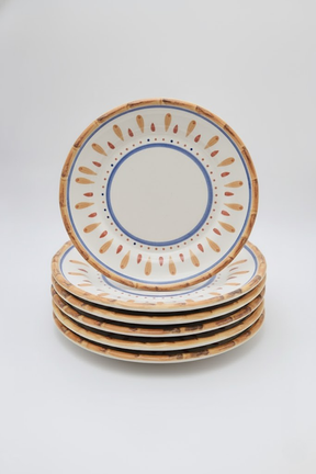 Jogo 6 Pratos Rasos Sardine Maison Blanche