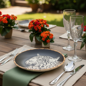 Jogo 6 Pratos Rasos Animais, Maison Blanche