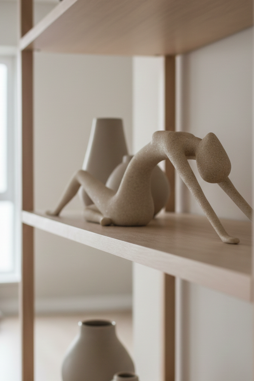 Escultura em Polirresina Yoga Mart