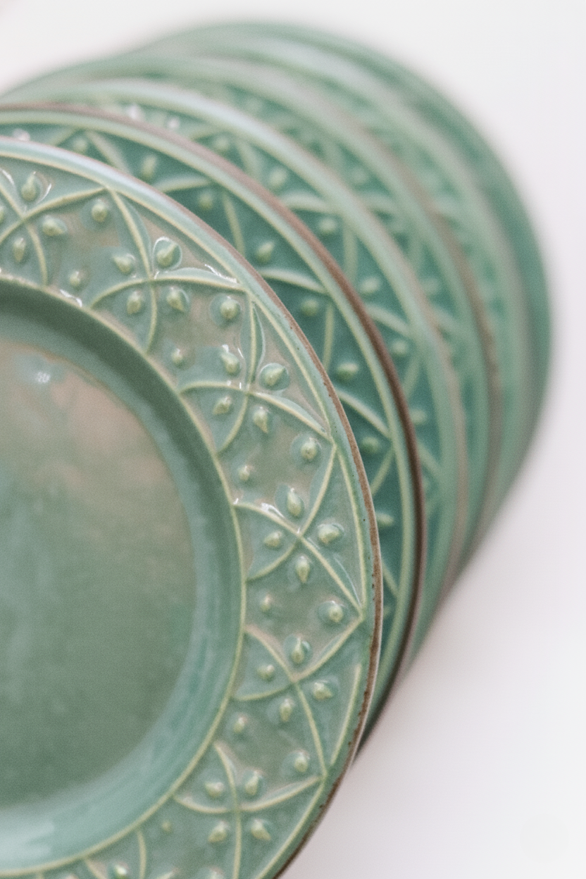 Jogo 6 Pratos de Sobremesa Malaquita, Oxford