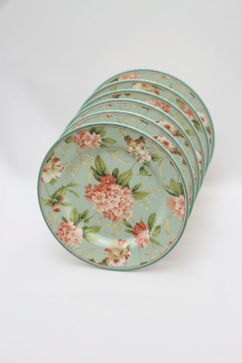 Jogo 6 Pratos Rasos Sweet Vintage Plus, Alleanza