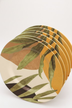 Jogo 6 Pratos Rasos Atlântica Acetinado Plus Alleanza