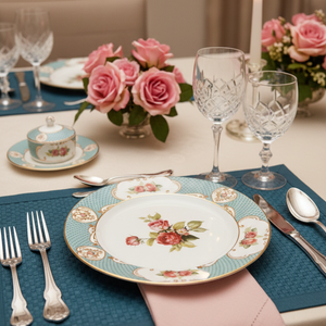 Jogo 6 Pratos Rasos Singapura Turquesa Plus, Alleanza