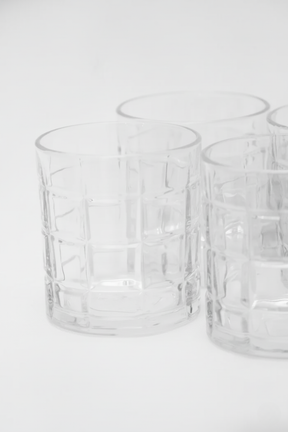 Jogo 6 Copos Cristal Square 330ml, Lyor