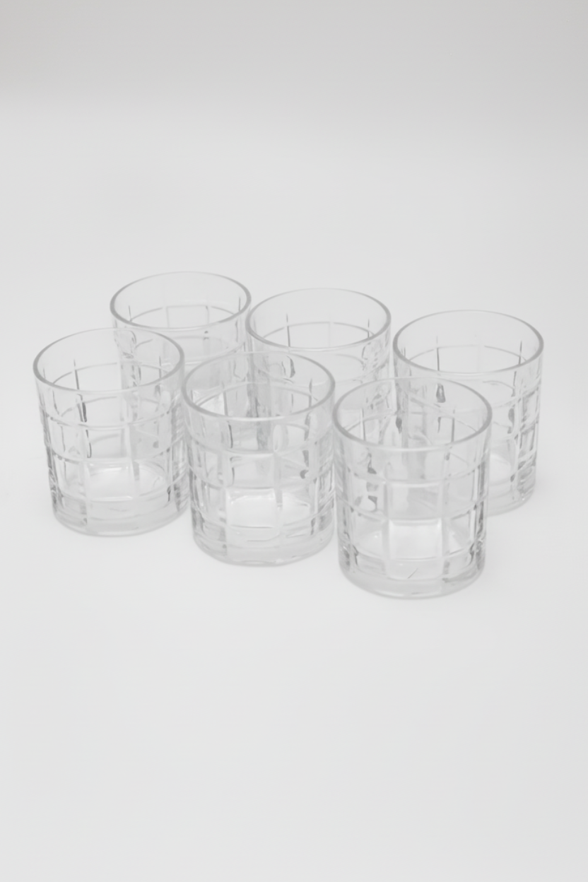 Jogo 6 Copos Cristal Square 330ml, Lyor