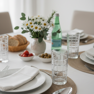 Jogo 6 Copos Alto de Cristal Square 360ml, Lyor