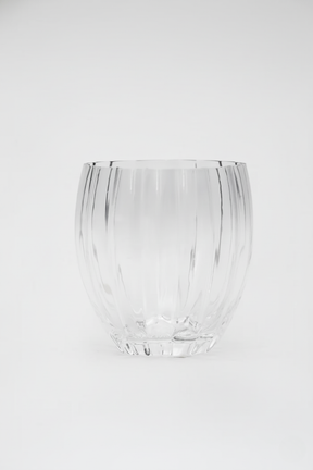 Copo de Vidro Belga Transparente e Cinza 400ml