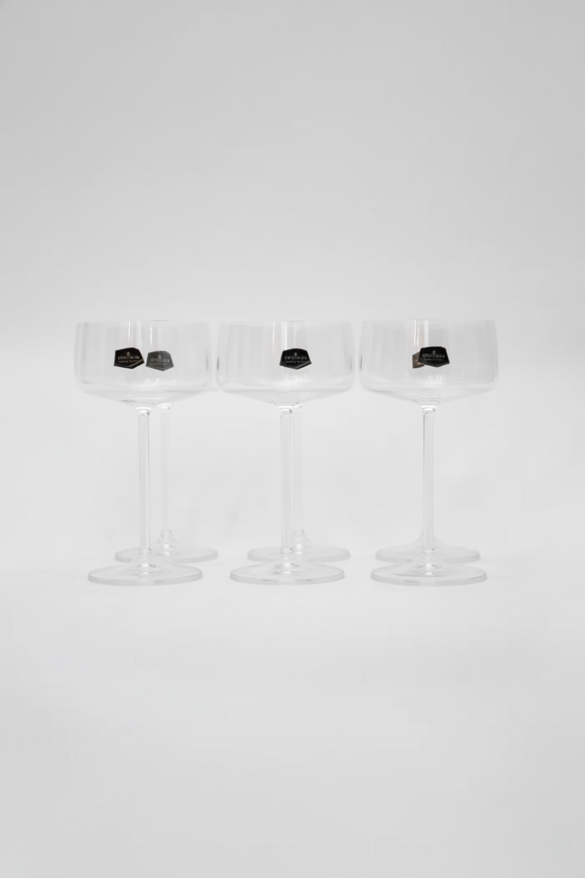 Jogo 6 Taças de Cristal Alex Coupe 220ml, Wolff