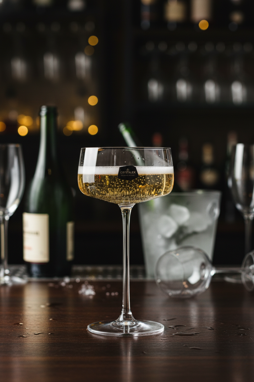 Jogo 6 Taças de Cristal Alex Coupe 220ml, Wolff