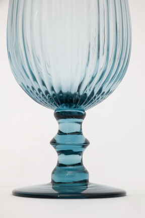 Jogo 6 Taças de Vidro p/ Vinho Kiwi Blue