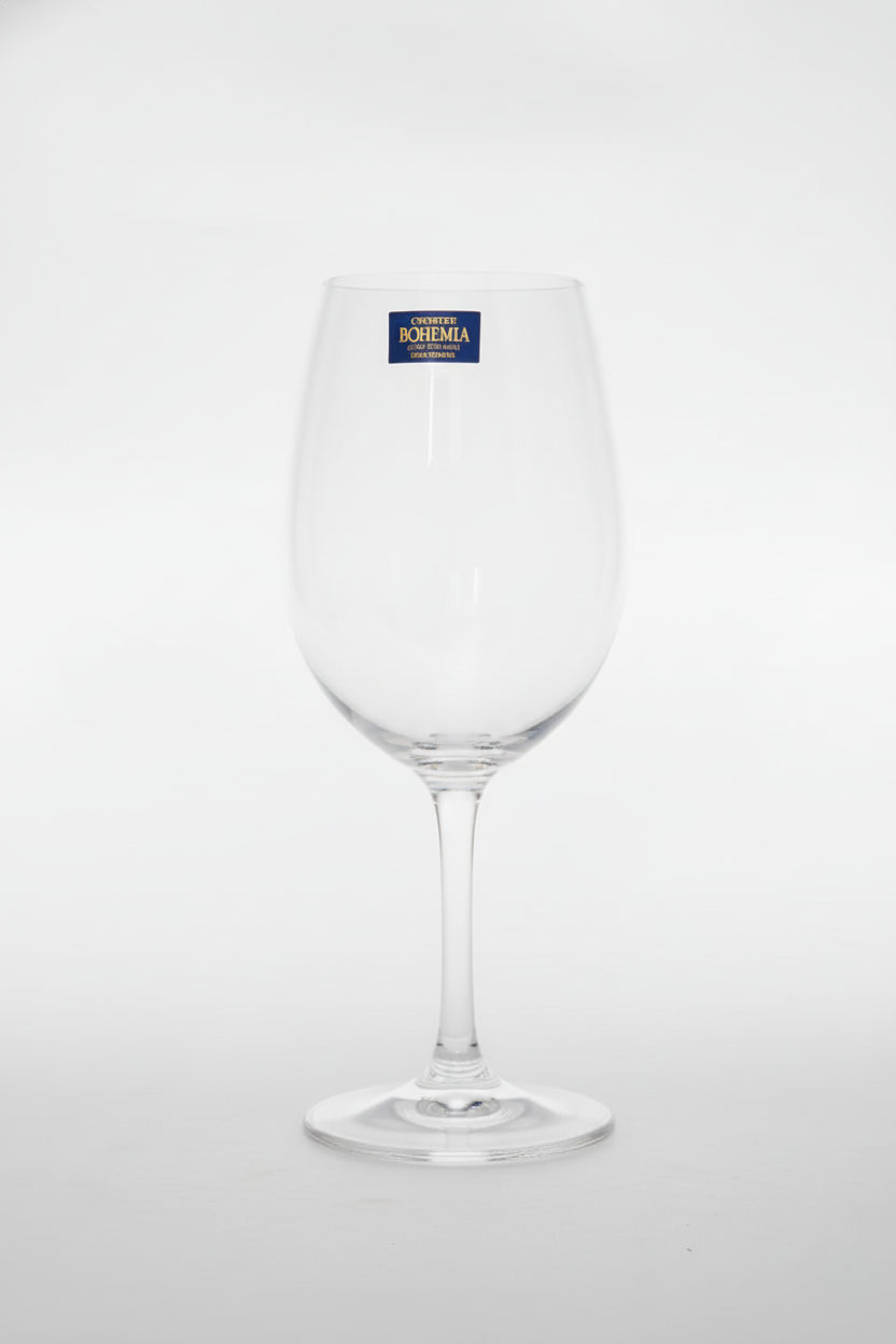 Jogo 6 Taças de Cristal p/ Vinho linha Bohemia 580ml, Lyor
