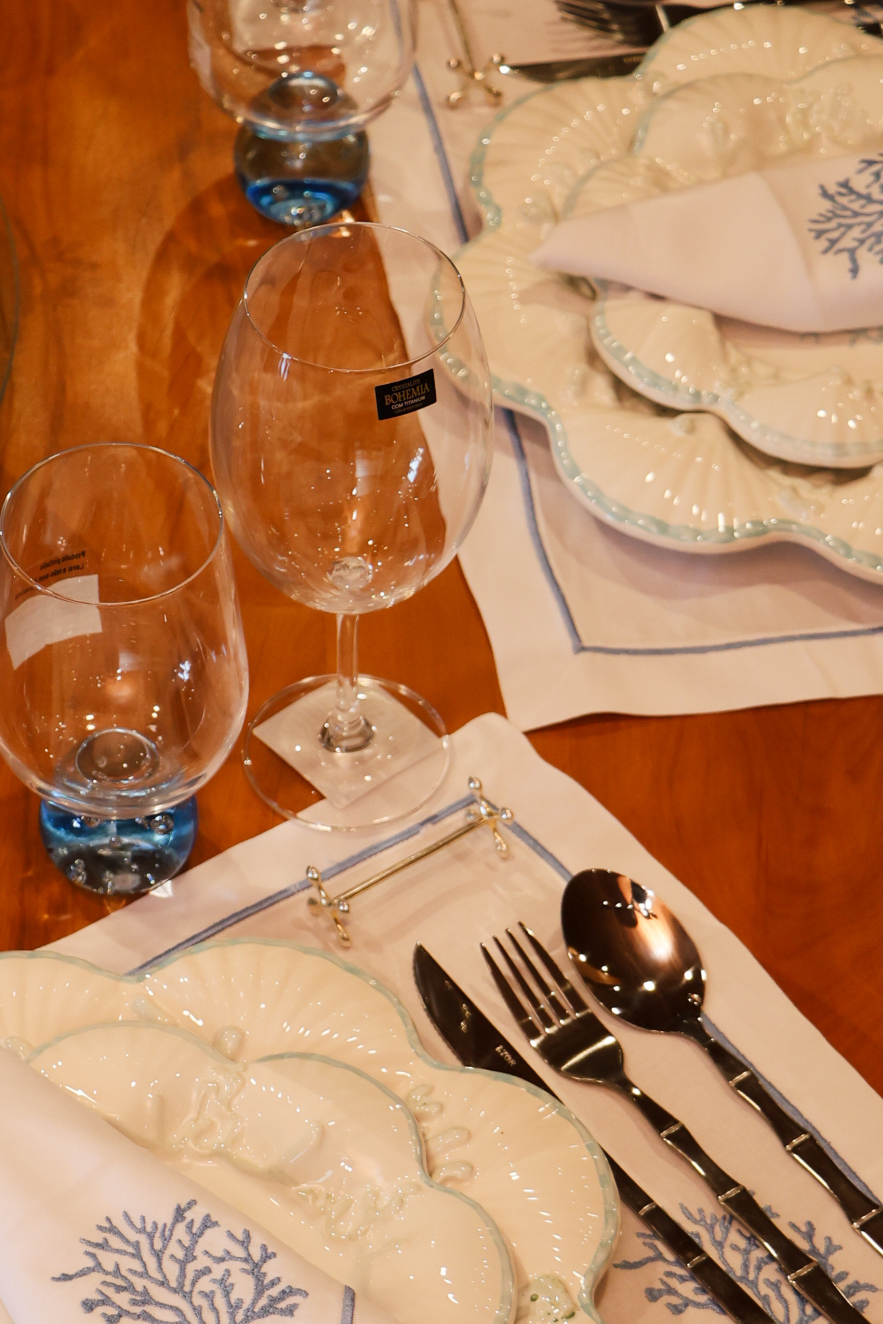 Jogo 6 Taças de Cristal p/ Vinho linha Bohemia 580ml, Lyor