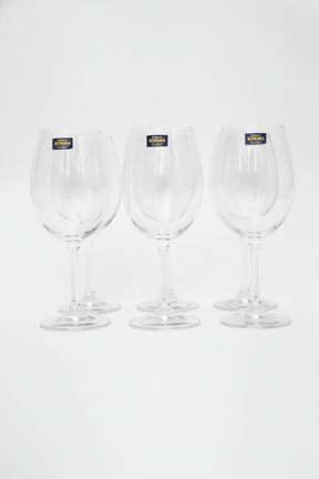 Jogo 6 Taças de Cristal p/ Vinho linha Bohemia 580ml, Lyor