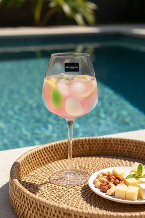 Jogo 2 Taças de Vidro p/ vinho Pétala 500ml, Fracalanza