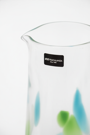 Jarra de vidro Pétala 1,2L - Verde, Azul e Branca, Francalanza