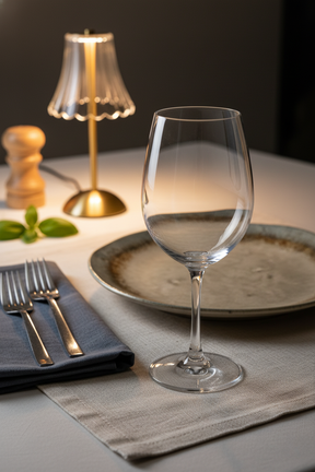 Jogo 6 Taças de Cristal p/ Vinho 450ml Linha Bohemia, Lyor