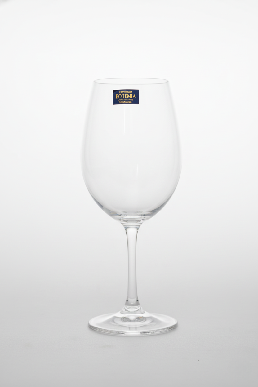 Jogo 6 Taças de Cristal p/ Vinho 450ml Linha Bohemia, Lyor