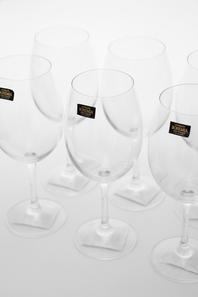 Jogo 6 Taças de Cristal p/ Vinho 450ml Linha Bohemia, Lyor