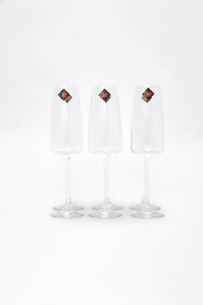 Jogo 6 Taças de Cristal Petra p/ champanhe 340ml, Oxford