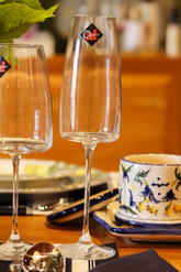 Jogo 6 Taças de Cristal Petra p/ champanhe 340ml, Oxford