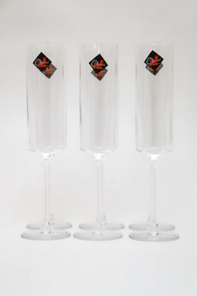 Jogo 6 Taças de Cristal Minimal Classic p/ Champanhe 170ml, Oxford