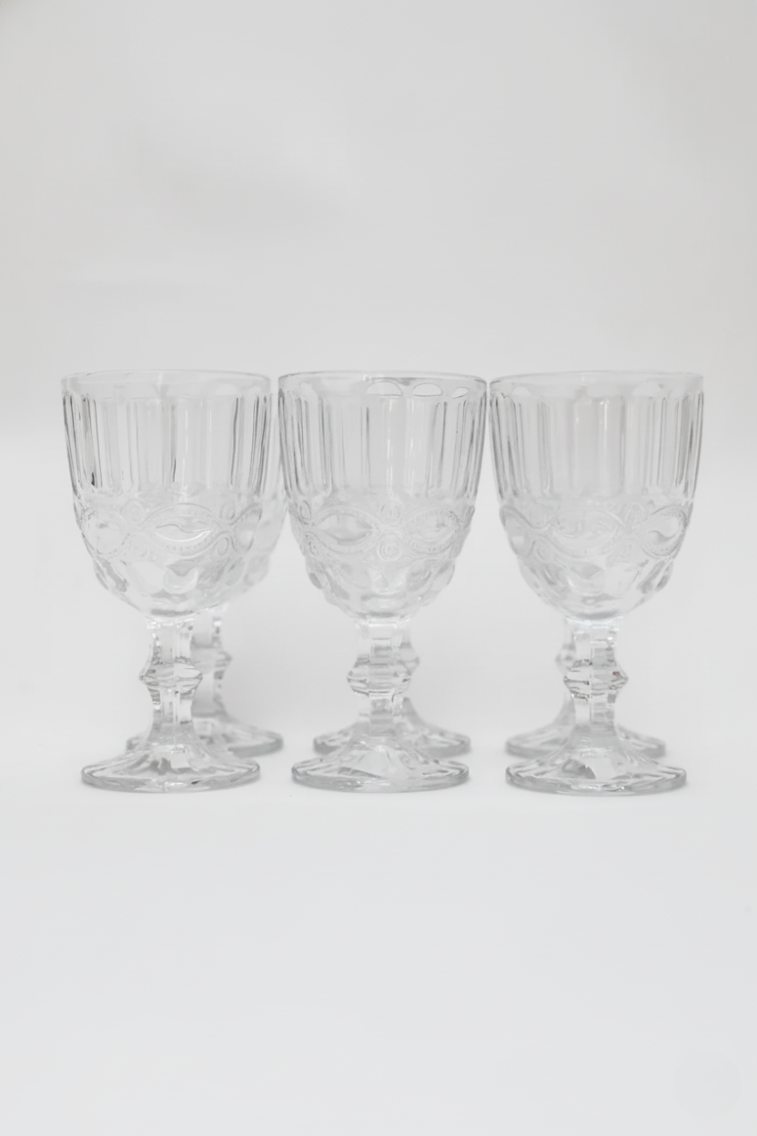 Jogo 6 Taças de Vidro p/ Água Libélula 300ml, Lyor