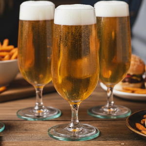 Jogo 6 Taças de Cristal p/ Cerveja Columbia Optic 470ml linha Bohemia, Wolff