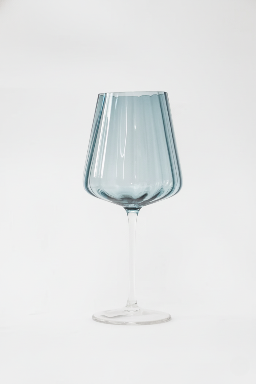 Taça de Vidro P/ Vinho Azul Marinho 450ml