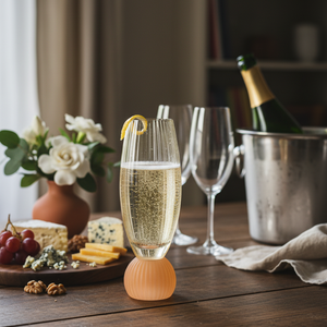 Taça de Vidro p/ Champanhe Esfera Colors 210ml