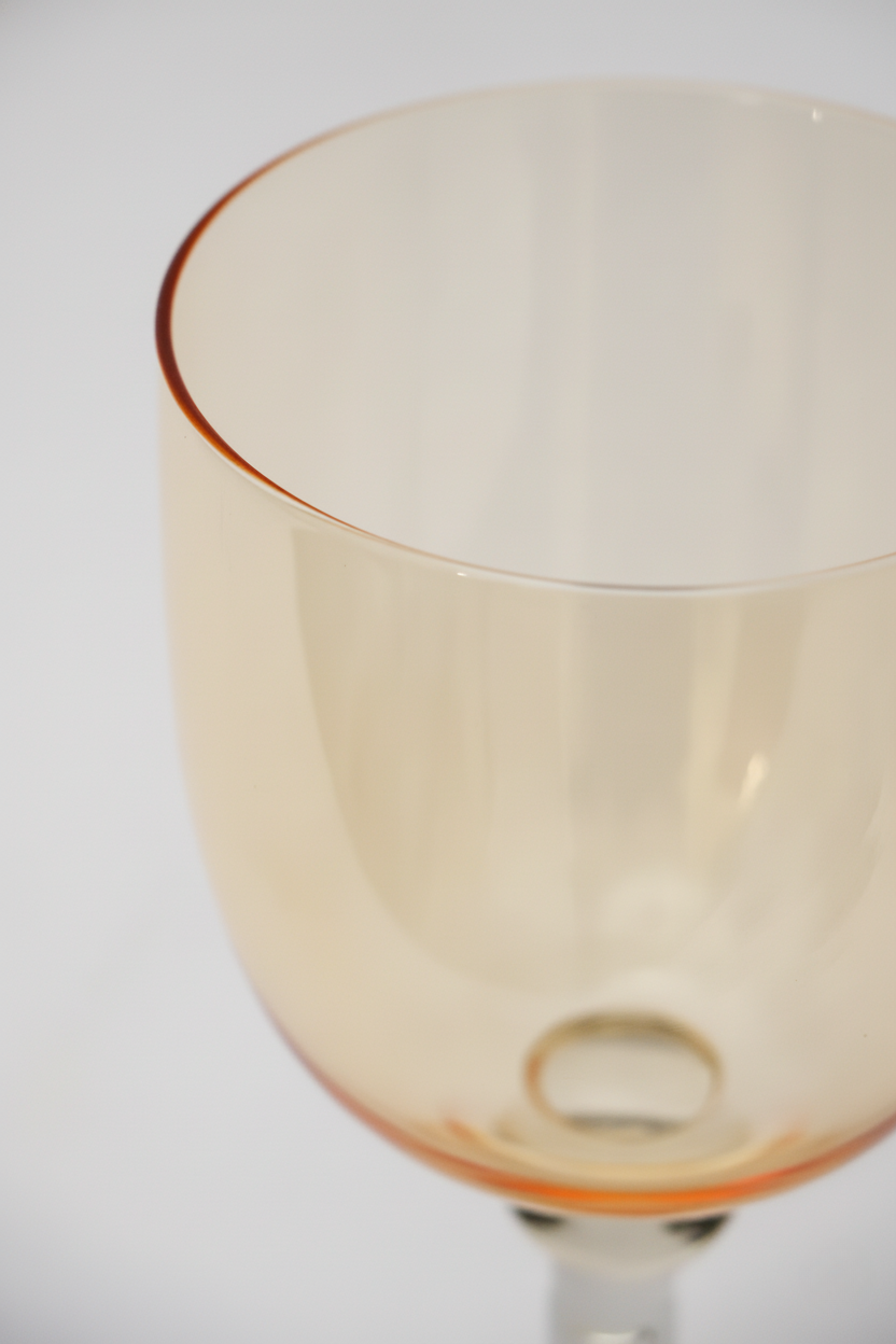 Taça de Vidro p/ Vinho Portugal 360ml - Âmbar e Cinza