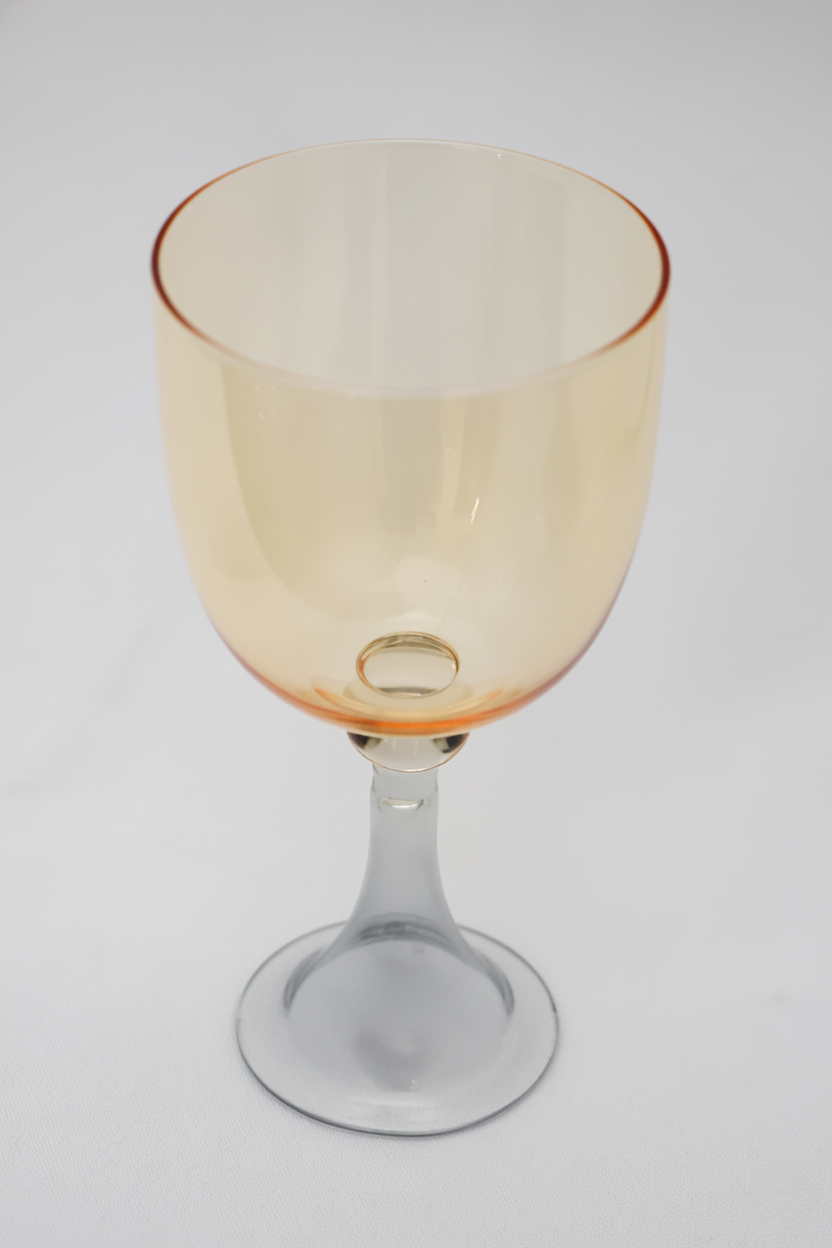 Taça de Vidro p/ Vinho Portugal 360ml - Âmbar e Cinza