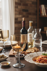 Taça de Vidro p/ Vinho Portugal 360ml - Âmbar e Cinza