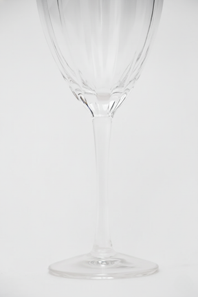 Taça de Vidro Belga Transparente e Cinza 320ml