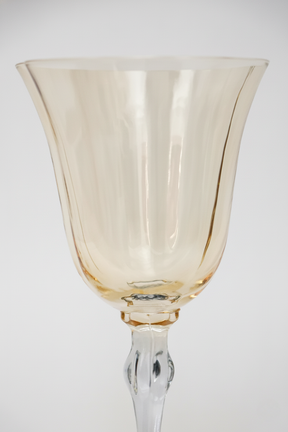 Taça de Vidro p/ Vinho França 300ml - Âmbar e Cinza