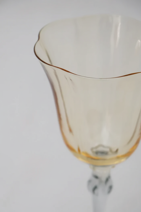 Taça de Vidro p/ Vinho França 300ml - Âmbar e Cinza