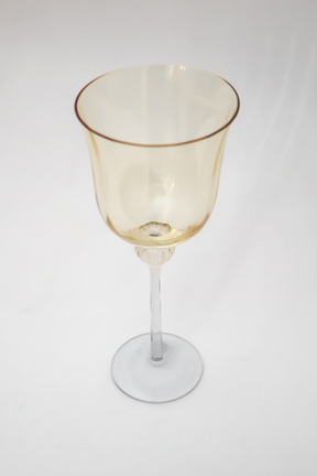 Taça de Vidro p/ Vinho Bélgica 320ml - Âmbar e Cinza