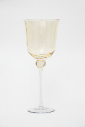 Taça de Vidro p/ Vinho Bélgica 320ml - Âmbar e Cinza