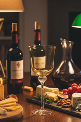 Taça de Vidro p/ Vinho Bélgica 320ml - Âmbar e Cinza